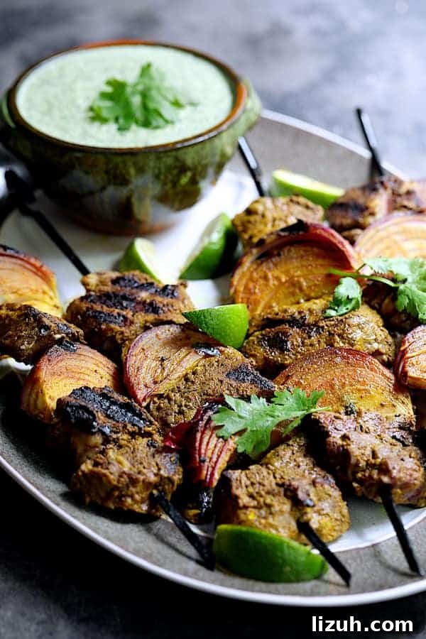 Indian Beef Kabobs with Cilantro Coconut Sauce recipe 9 img 24713 8