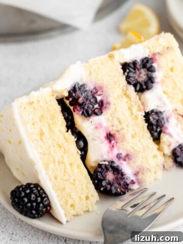 Lemon Blackberry Cake