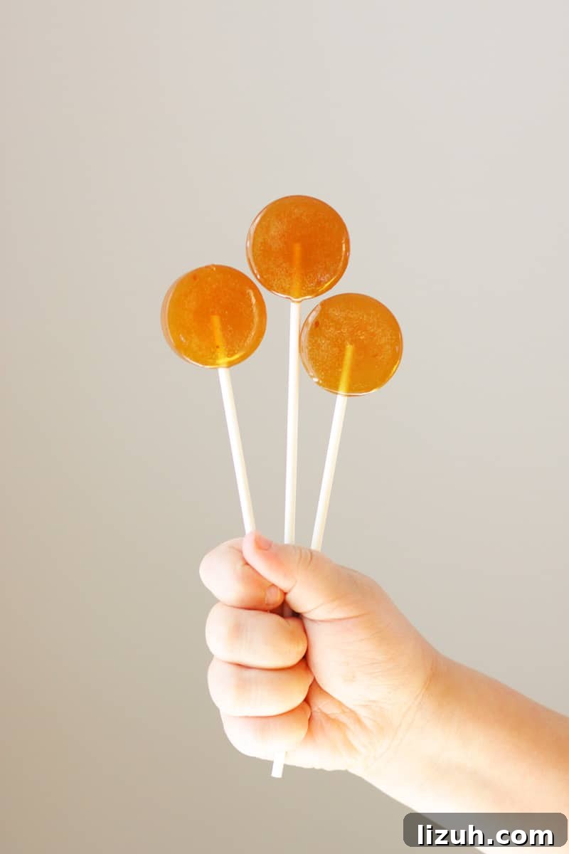 Homemade Honey Lollipops: A Sugar-Free Recipe You’ll Love 2 a handful of honey lollipops