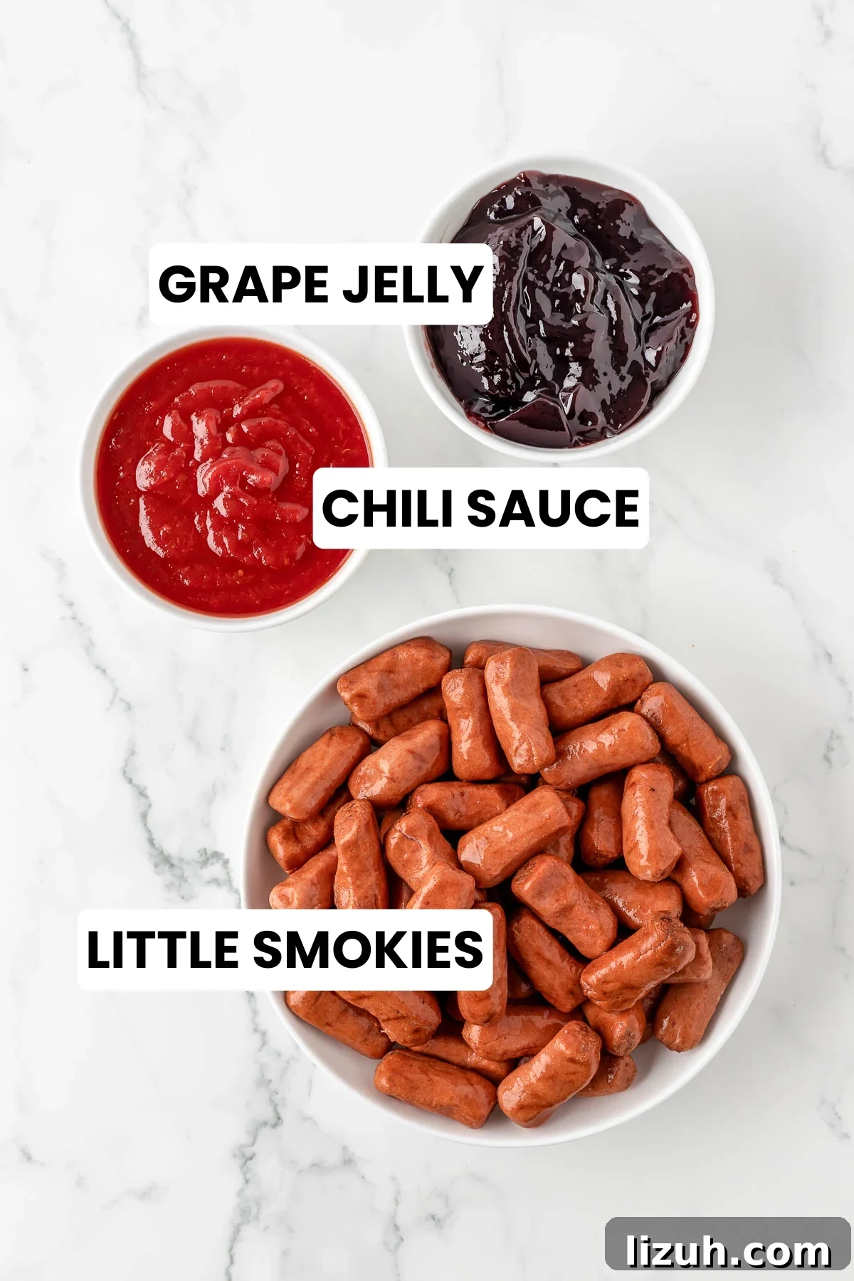 Slow Cooker Little Smokies Recipe: Sweet & Tangy Party Sausages 4 Ingredients for an easy game-day appetizer
