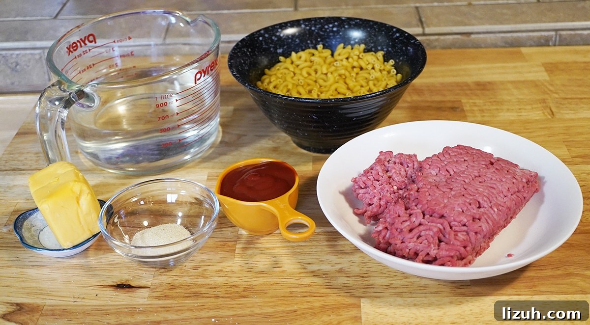 Creamy Instant Pot Mac and Cheese with Velveeta 4 Instant Pot Velveeta Mac and Cheese Ingredients