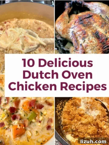 Photos of Dutch oven chicken recipes.