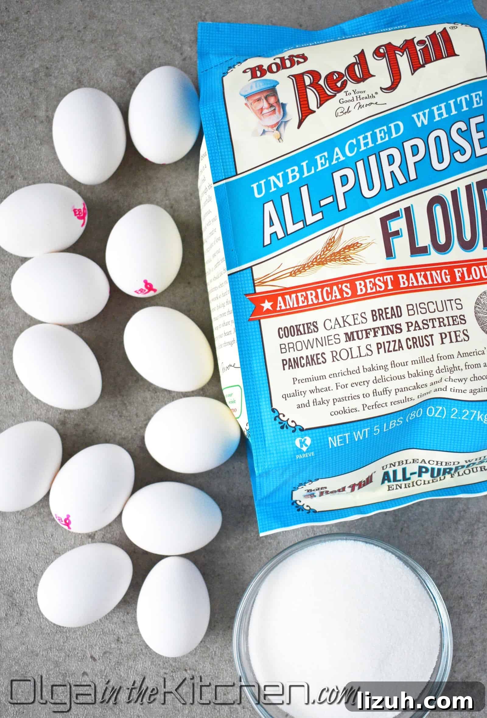 ingredients for sponge cake