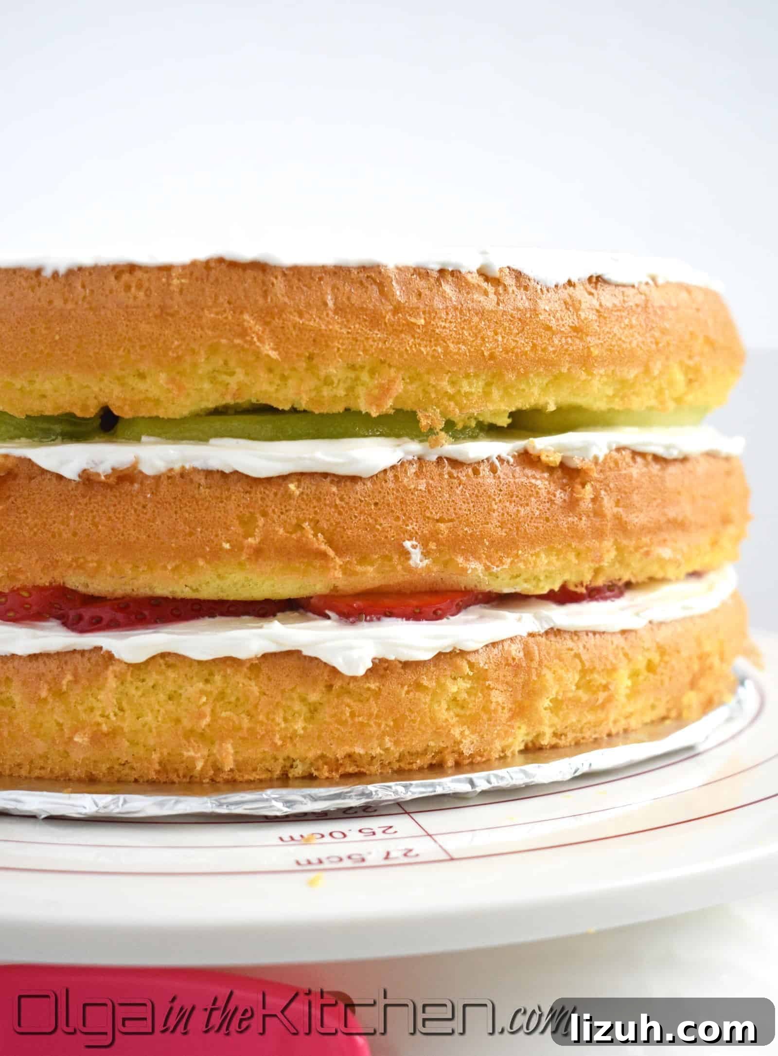 how to cream sponge cake