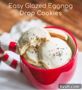 Easy Glazed Eggnog Drop Cookies