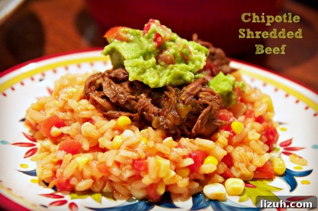 Slow-Cooker Chipotle Shredded Beef Recipe for Tacos and Burritos 9 Chipotle shredded beef risotto