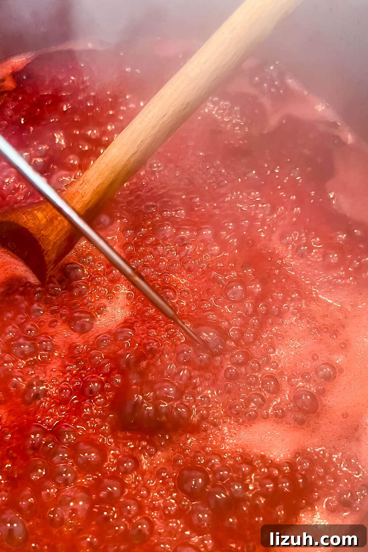 How to Tell When Jam Is Set: Simple Ways to Find the Perfect Jam Set 9 Boiling jam that is still runny with lots of tiny, volatile bubbles on the surface.