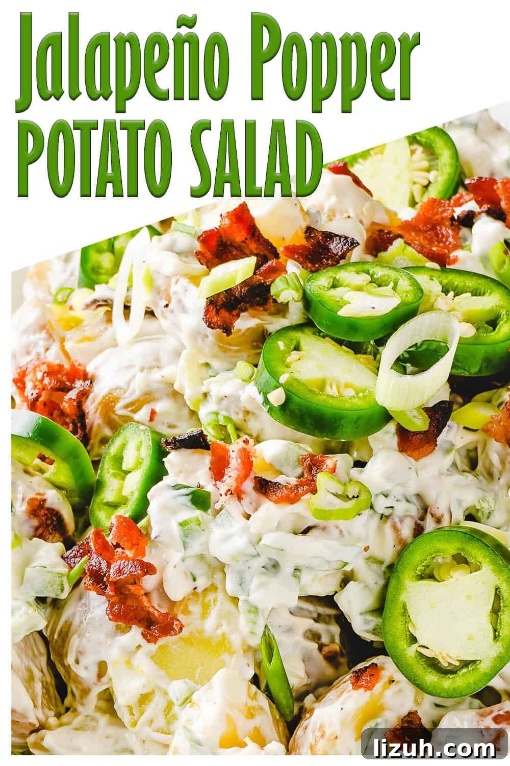 Spicy Jalapeño Popper Potato Salad Recipe 5 Close up of Jalapeno Popper Potato Salad