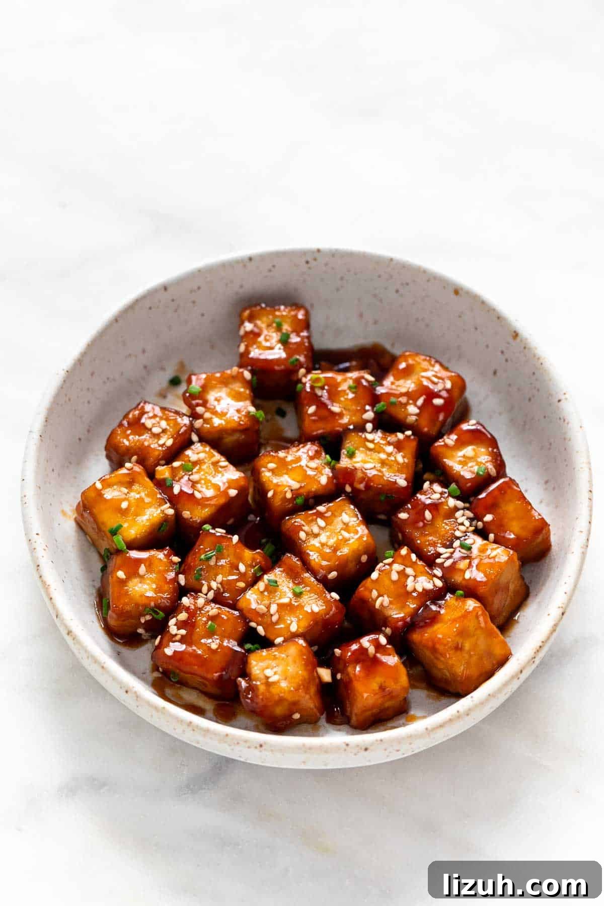 29 Authentic Vegan Chinese Recipes for Flavorful Plant-Based Meals 13 Crispy sesame tofu in a dish.