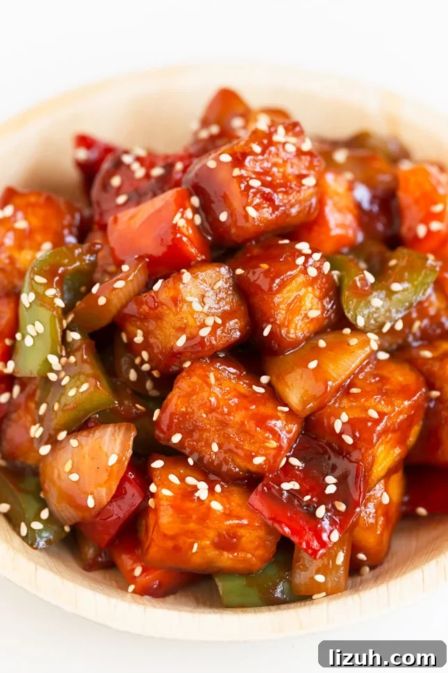 29 Authentic Vegan Chinese Recipes for Flavorful Plant-Based Meals 17 Photo of a bowl of sweet and sour tofu