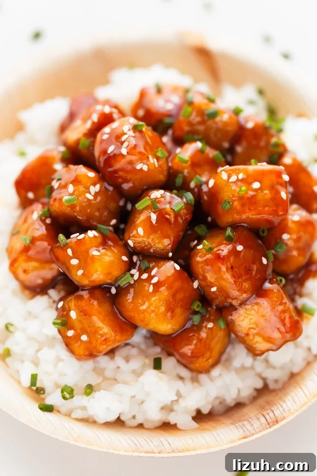 29 Authentic Vegan Chinese Recipes for Flavorful Plant-Based Meals 3 Photo of a plate of general Tso's Tofu