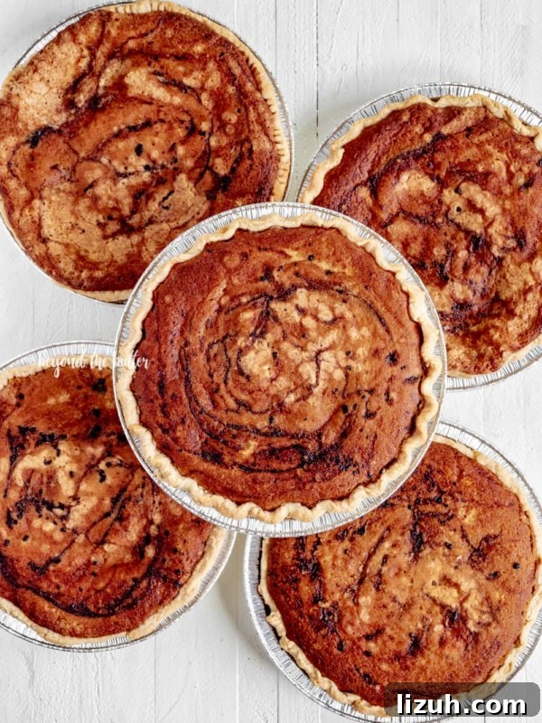 5 Pennsylvania Dutch Chocolate Funny Cakes on white wood table.