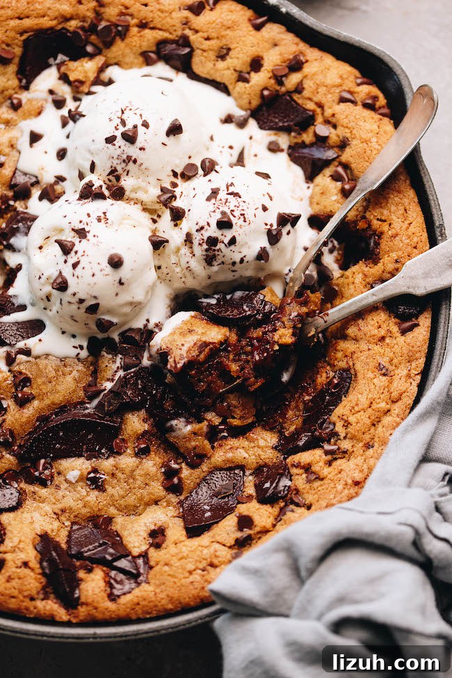 Browned Butter Chocolate Chunk Skillet Cookie Recipe 4 Browning butter in a pan