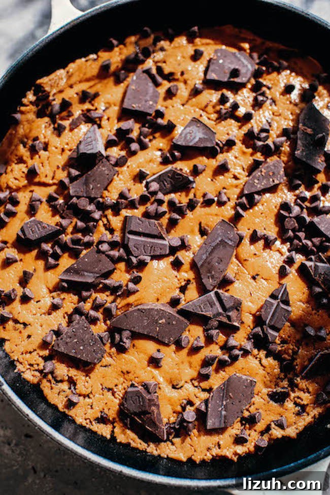 Browned Butter Chocolate Chunk Skillet Cookie Recipe 9 Skillet cookie with ice cream