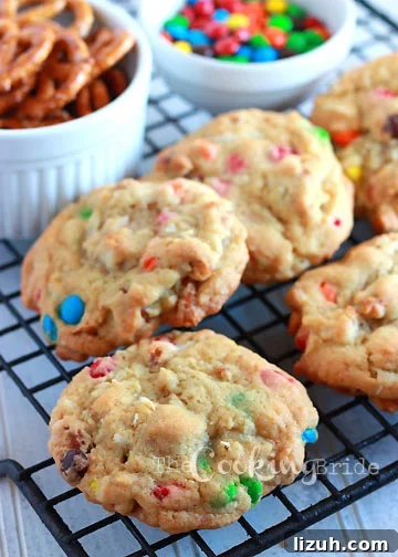 Back-to-School Dinner Ideas: Quick Family-Friendly Recipes 56 Loaded Cookies with Pretzels, Coconut, and M&M’s - CookingBride.com