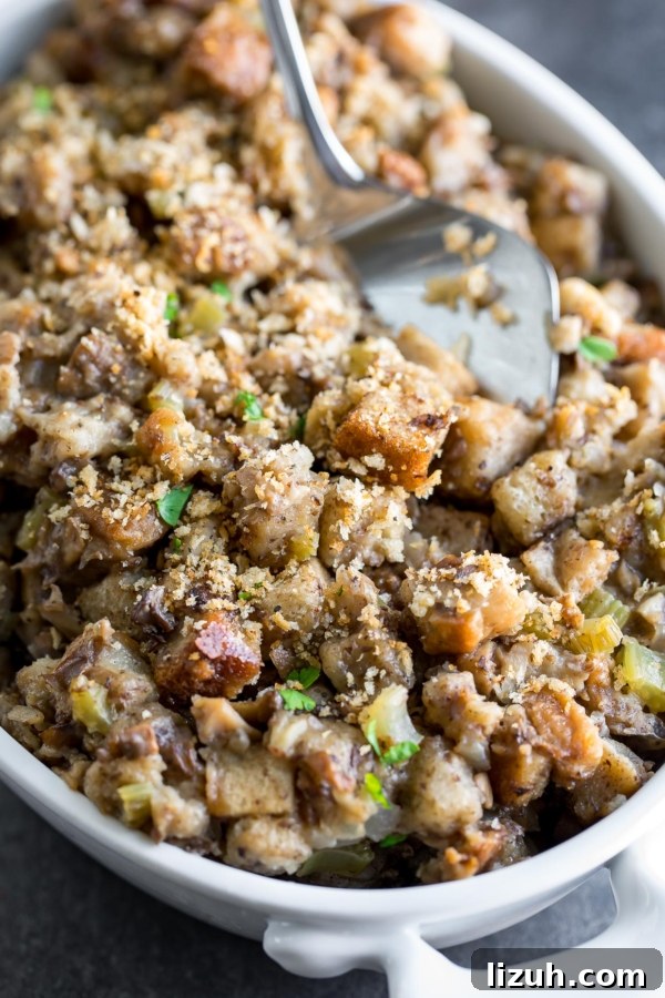 Savory Vegetarian Thanksgiving Menu Ideas for a Memorable Feast 14 Slow Cooker Stuffing