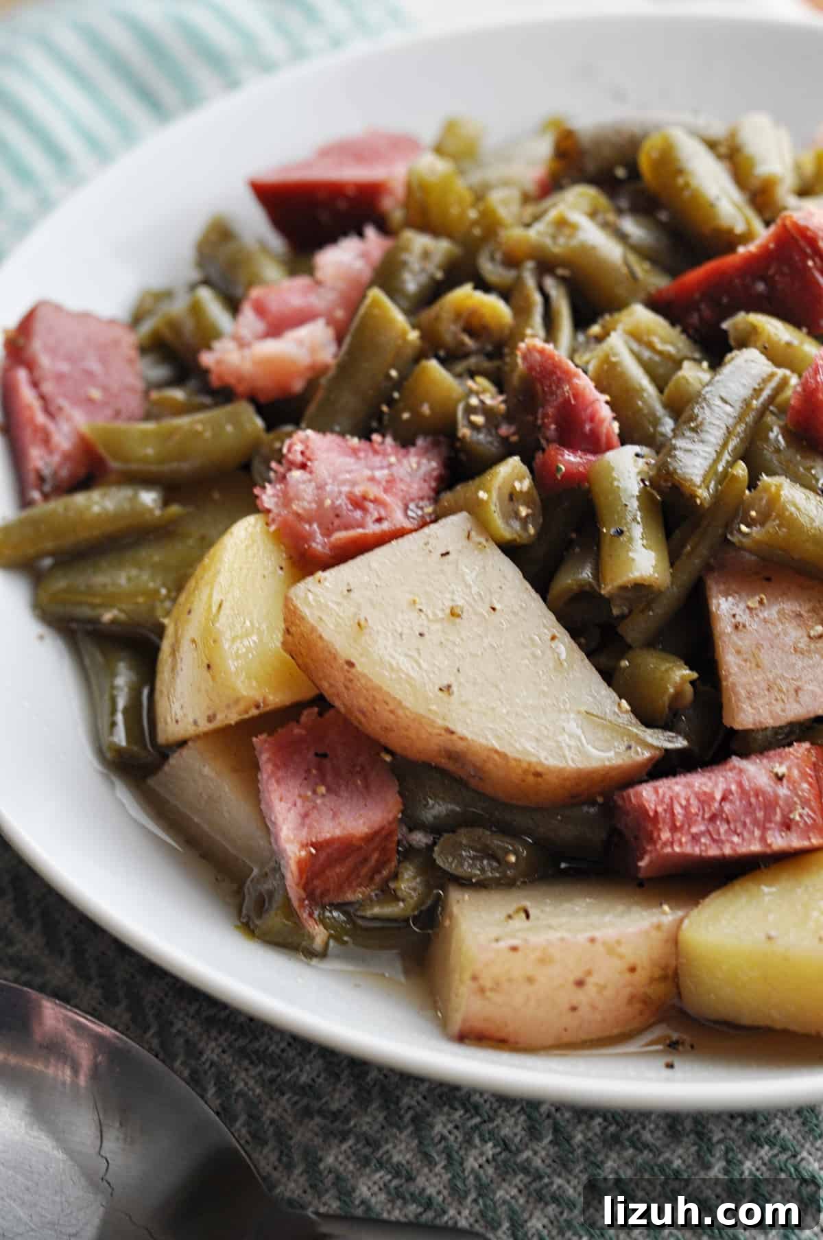 Slow-Cooker Ham, Potatoes, and Green Beans Recipe for Busy Nights 2 Crockpot Green Beans and Potatoes with ham