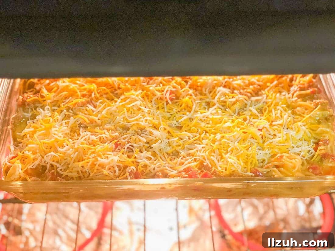 fiesta spaghetti in the oven