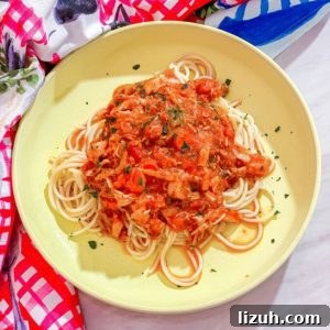 Instant Pot Soul Food Chicken Spaghetti With Tomato Sauce