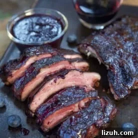 Blueberry Bourbon Glazed Baby Back Ribs Recipe 11 Blueberry Bourbon Rosemary Pork Ribs