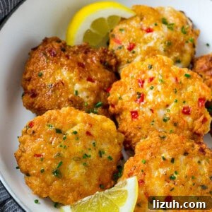 Crispy Shrimp Cakes with Garlic-Lime Dipping Sauce 11 These easy shrimp cakes are loaded with veggies and herbs and pan seared to golden brown perfection in a bowl