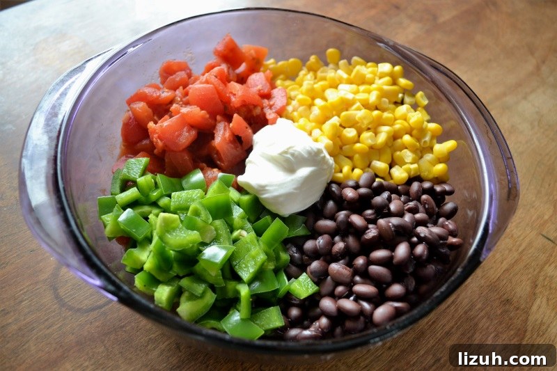 Zesty Black Bean Salad with Corn and Cilantro Dressing 2 Black Bean Salad from www.ApronFreeCooking.com