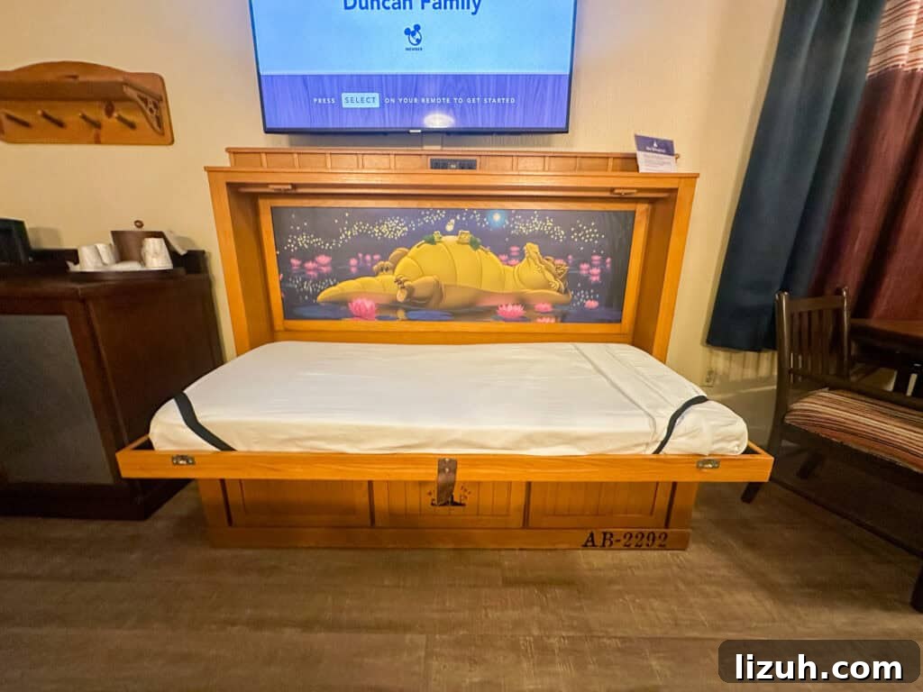 Disney's Port Orleans Resort – French Quarter: Guide & Tips 5 Pull down Murphy Bed from Port Orleans.