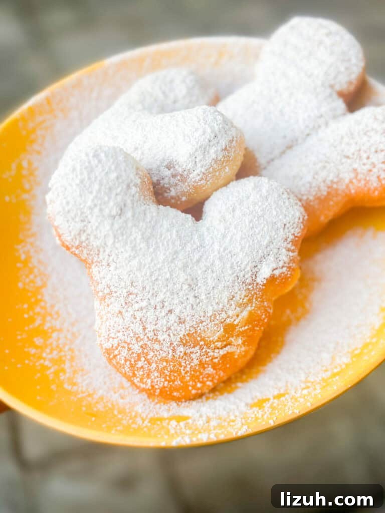 Disney's Port Orleans Resort – French Quarter: Guide & Tips 10 closeup of the beignets from Port Orleans French Quarter.