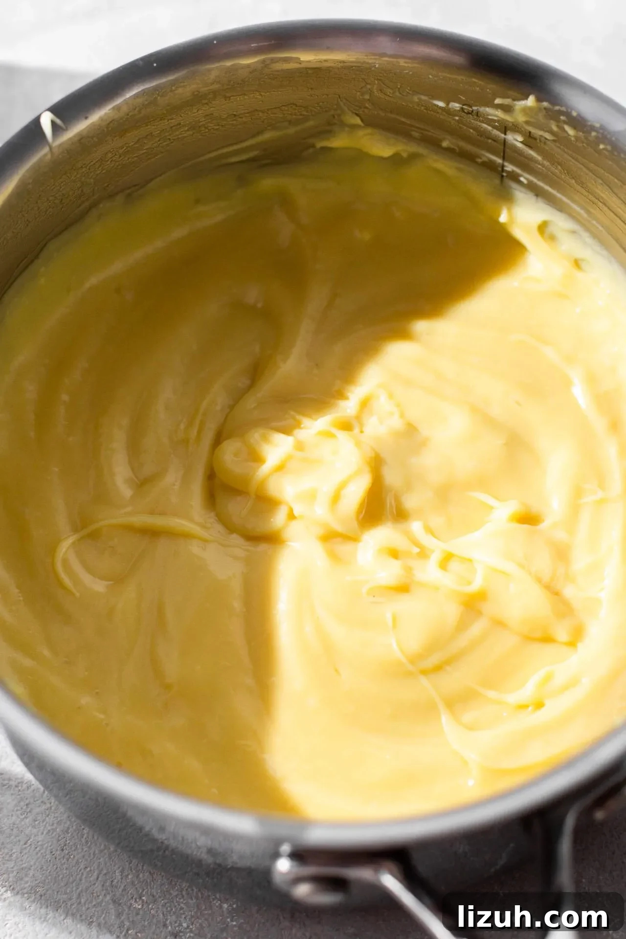 pastry cream in pot