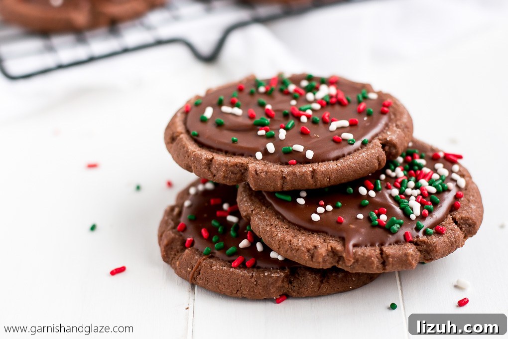 Chocolate-Frosted Christmas Cookies: Classic Holiday Cookie Recipe 3 Chocolate Frosted Christmas Cookies are the perfect chocolately treat to add to your Christmas cookie plate!