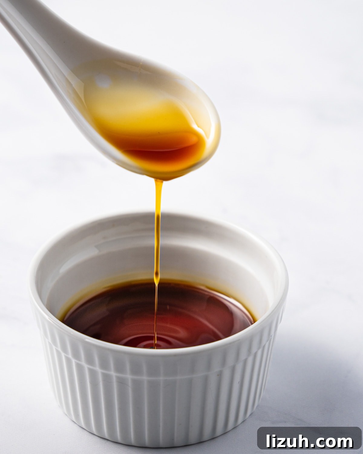 bowl of Vietnamese caramel sauce.