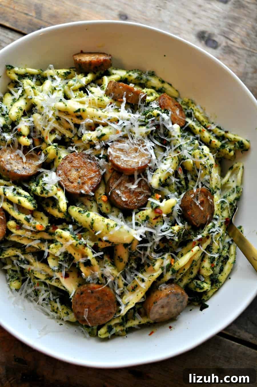 Roasted Kale Pesto Pasta with Toasted Pine Nuts (Vegan) 2 img 6398 2