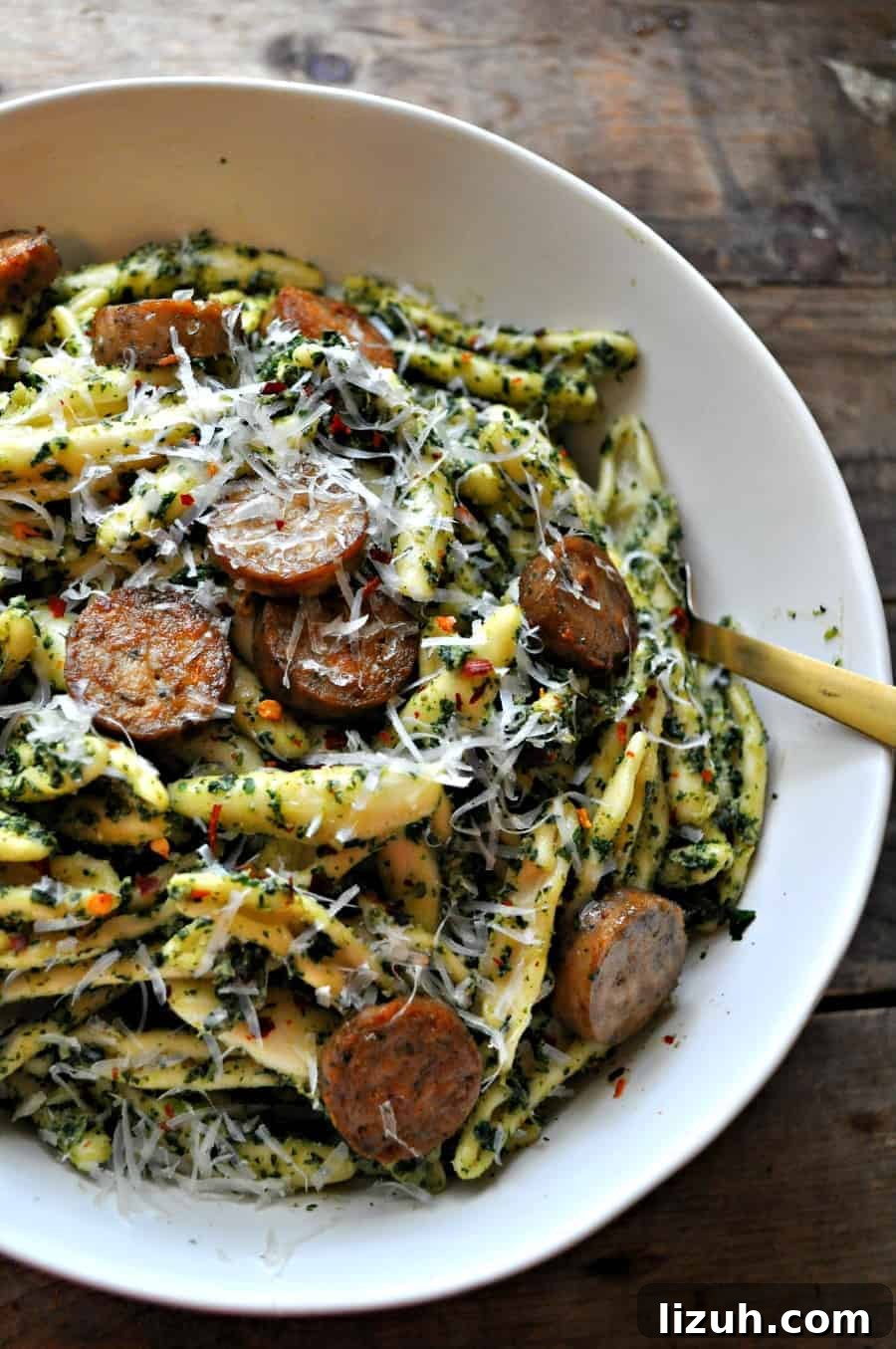 Roasted Kale Pesto Pasta with Toasted Pine Nuts (Vegan) 4 img 6398 4