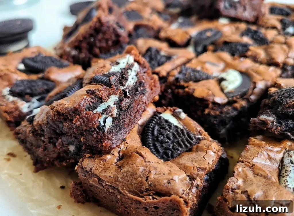 Chewy Oreo-Stuffed Brownies: Ultimate Chocolate Cookie Treat 7 the best oreo brownies
