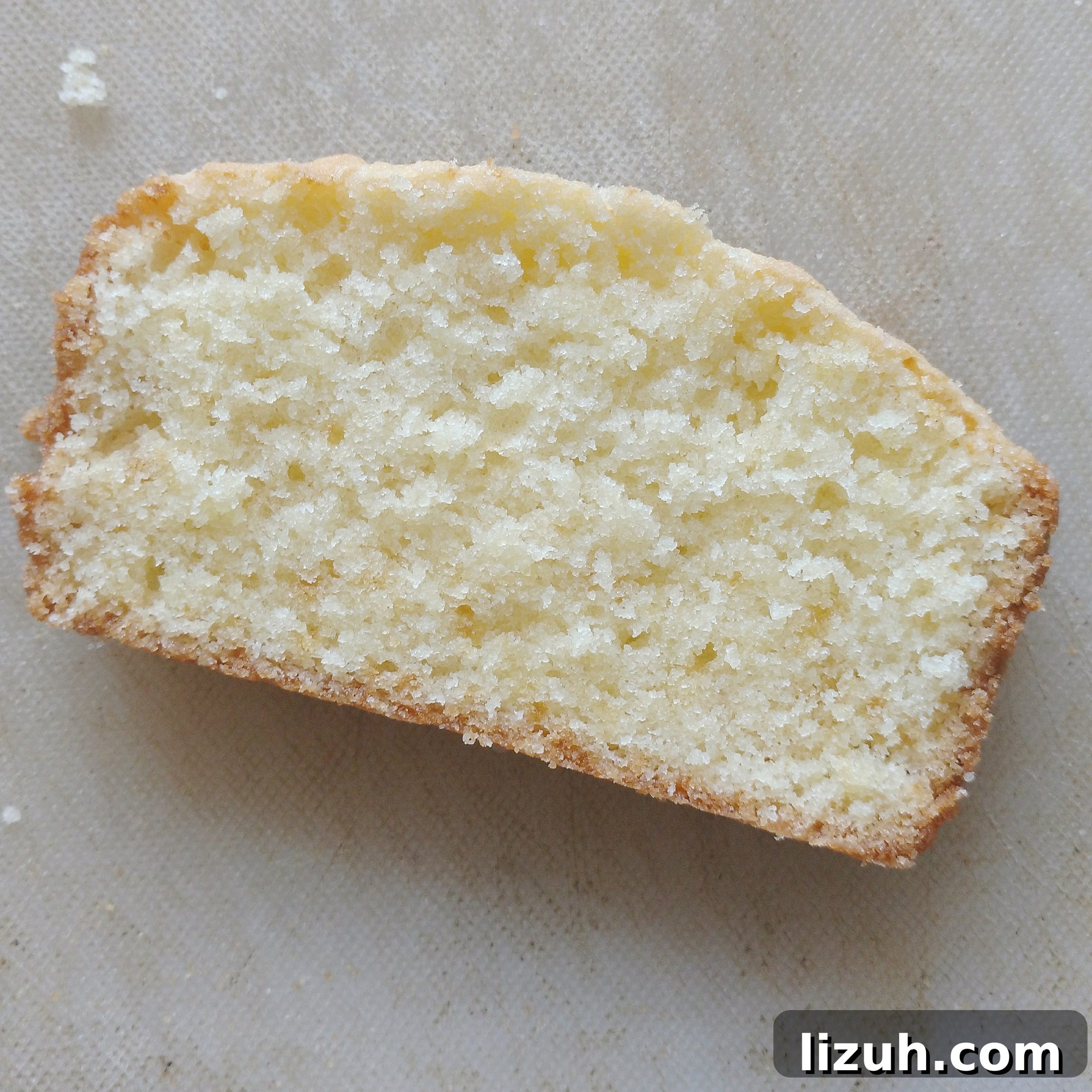 Ghee Cake Recipe: Moist Indian-Style Butter Cake 5 Sliced ghee cake on plate