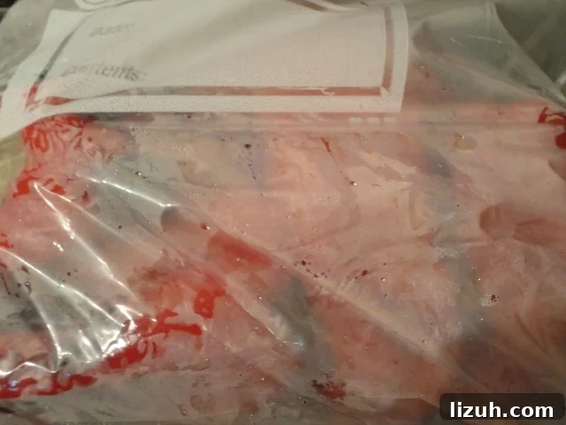 Roasted Red Bell Peppers In A Ziploc Bag