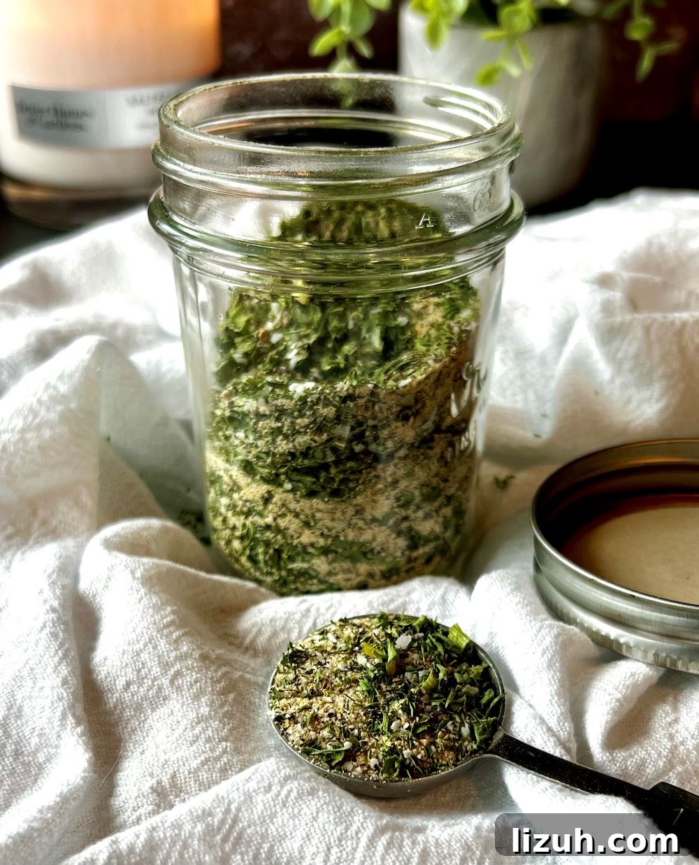 Dairy-Free Homemade Ranch Seasoning Mix Recipe 6 Jar of homemade ranch seasoning