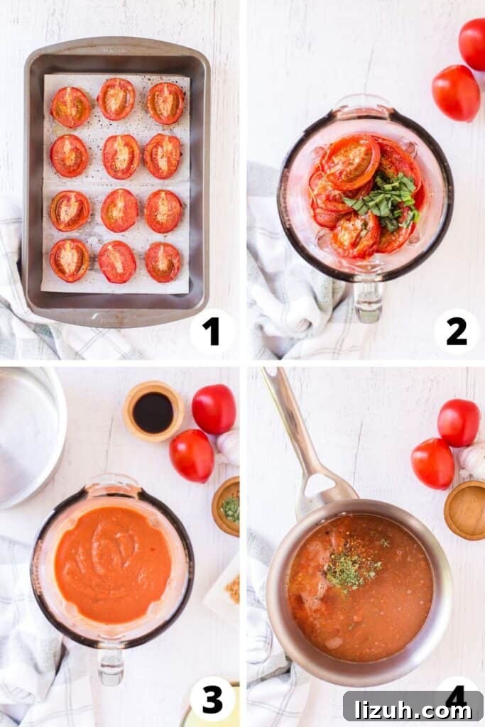 Creamy Tomato Soup with Basil