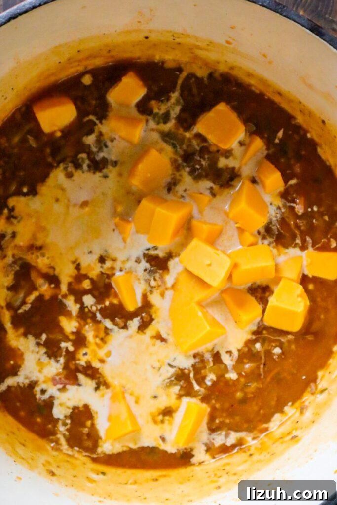 One-Pot Creamy Big Mac Cheeseburger Soup Recipe 2 velveeta big mac cheeseburger soup