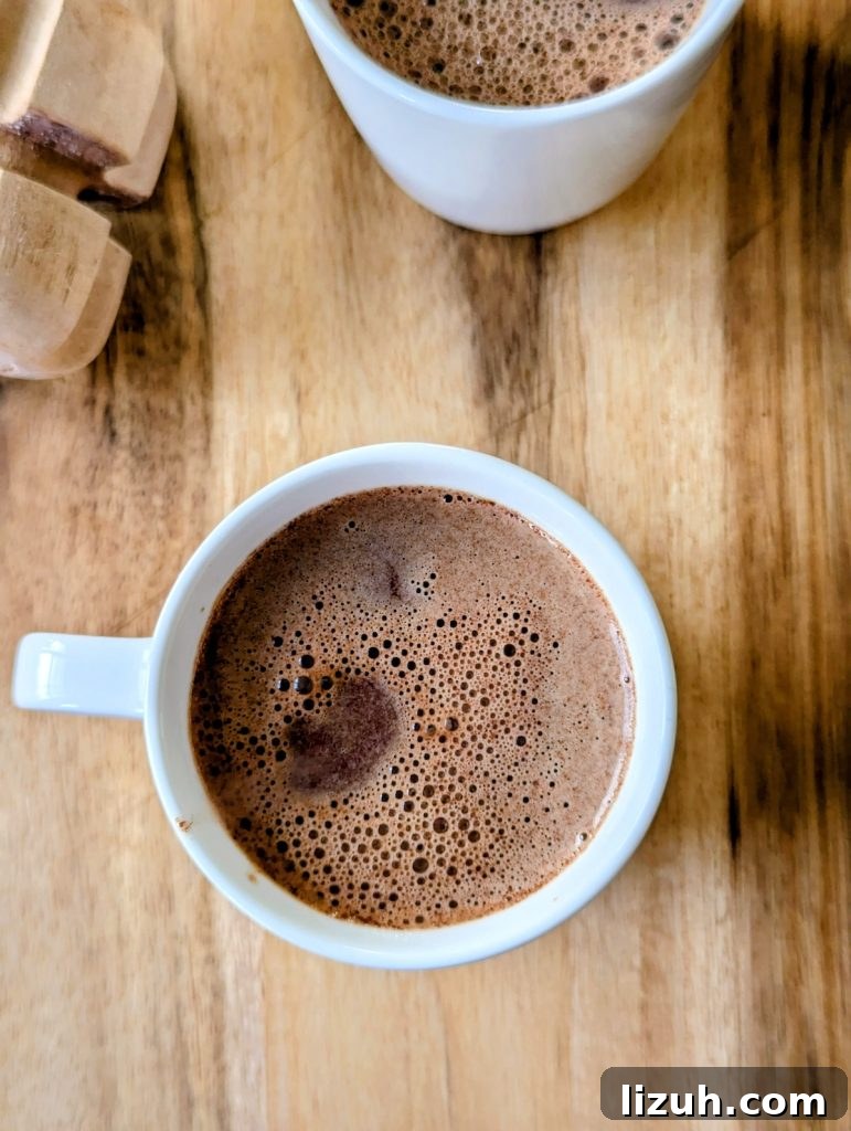 Homemade hot chocolate