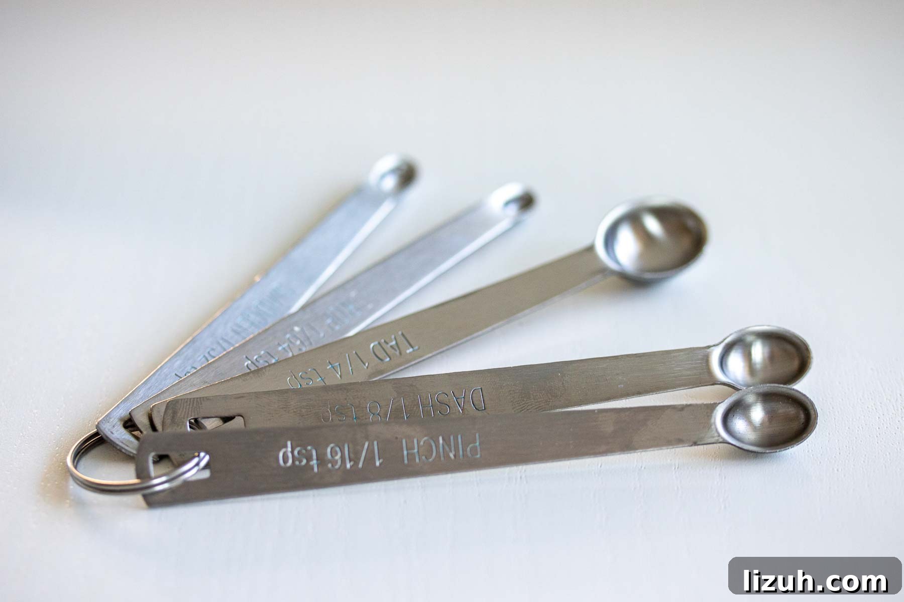 Make a Poolish Starter for Perfect Bread and Pizza Dough 5 A kit of five mini measuring spoons.
