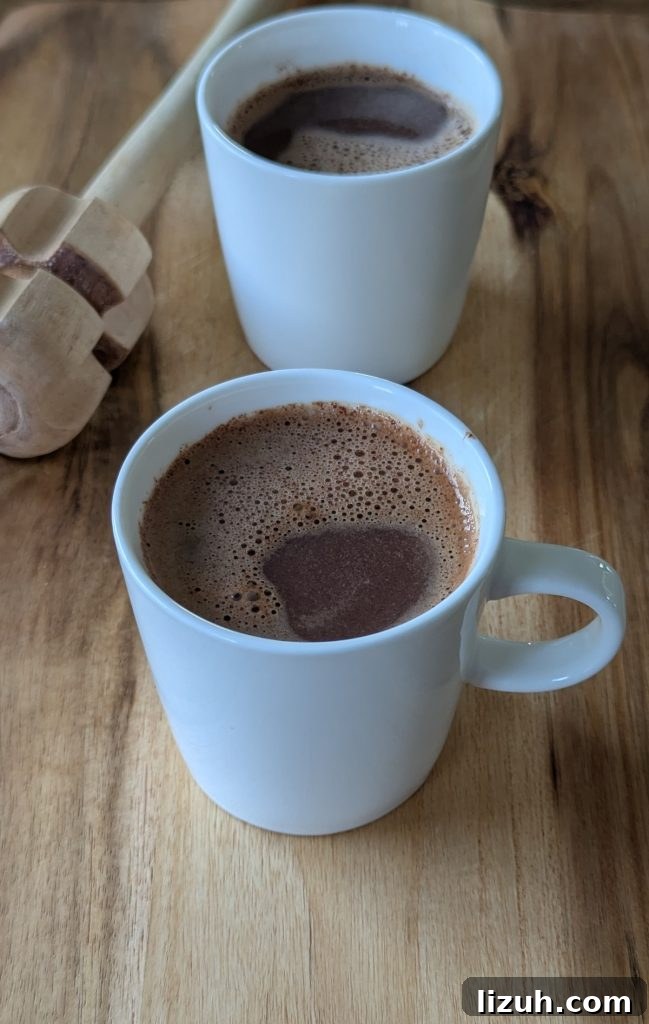Hot chocolate closeup