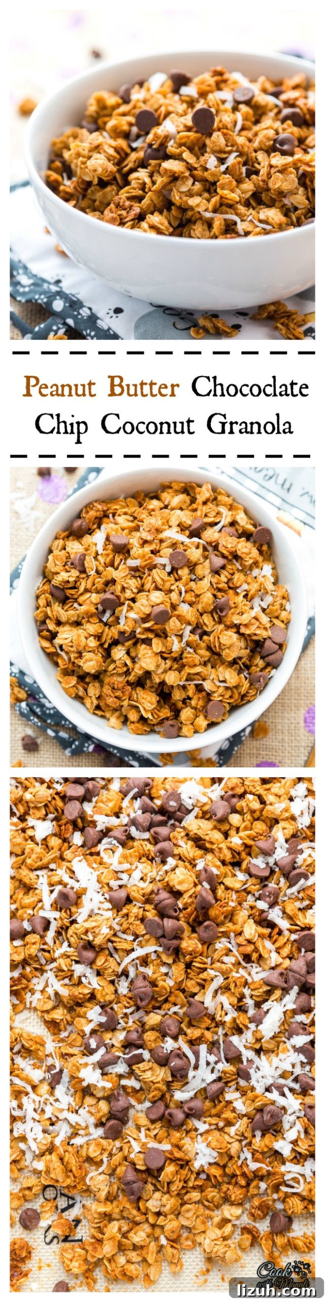 Peanut Butter Chocolate Chip Coconut Granola Collage-nocwm