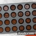top cups with chocolate
