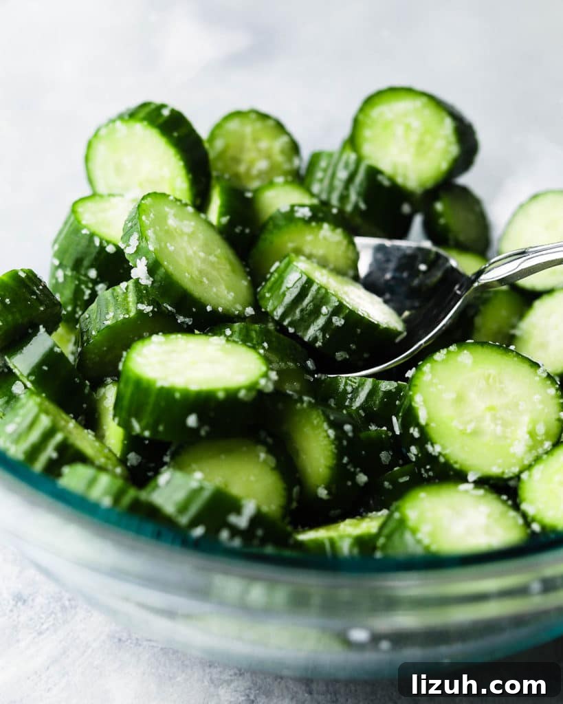 Korean Oi Muchim: Spicy Sesame Marinated Cucumber Salad 3 Korean Marinated Cucumbers (Oi Muchim)
