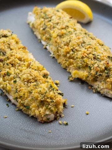 lemon pistachio crusted snapper