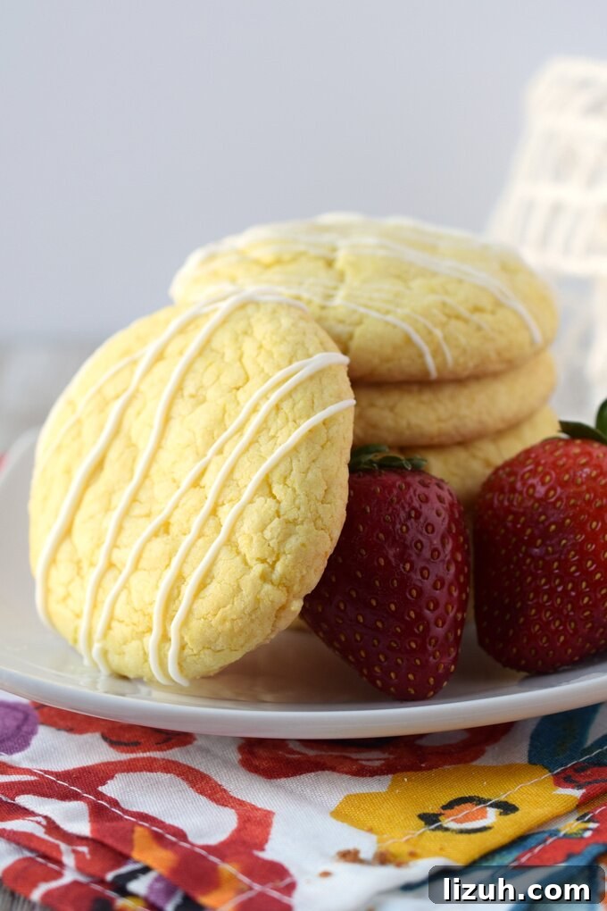 Lemon Cake Mix Cookies