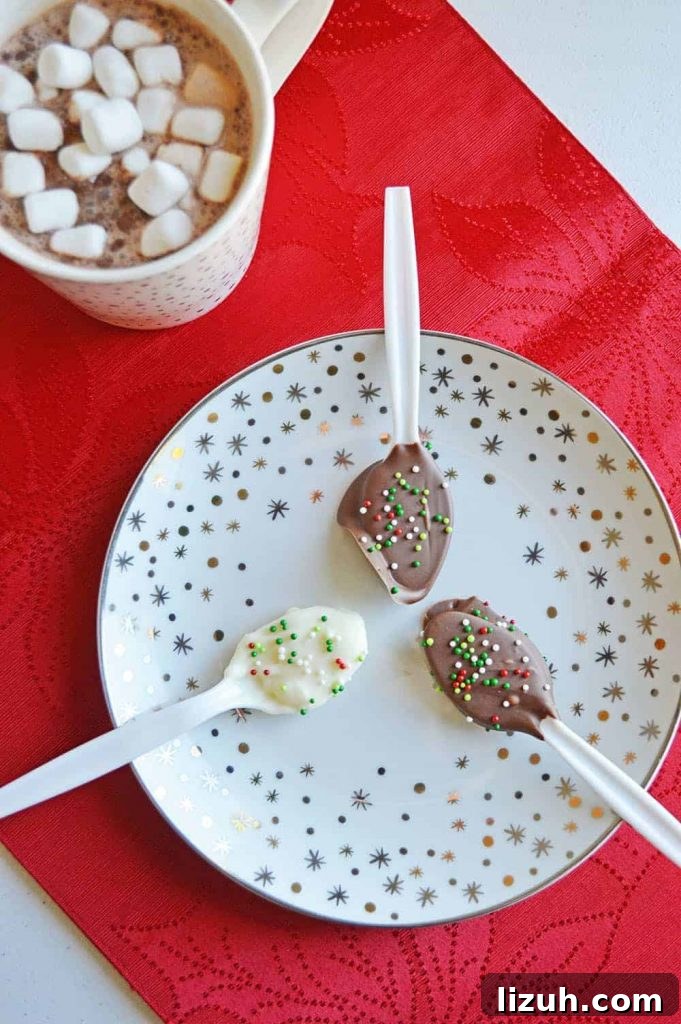 chocolate spoons close up chocolate spoons close up