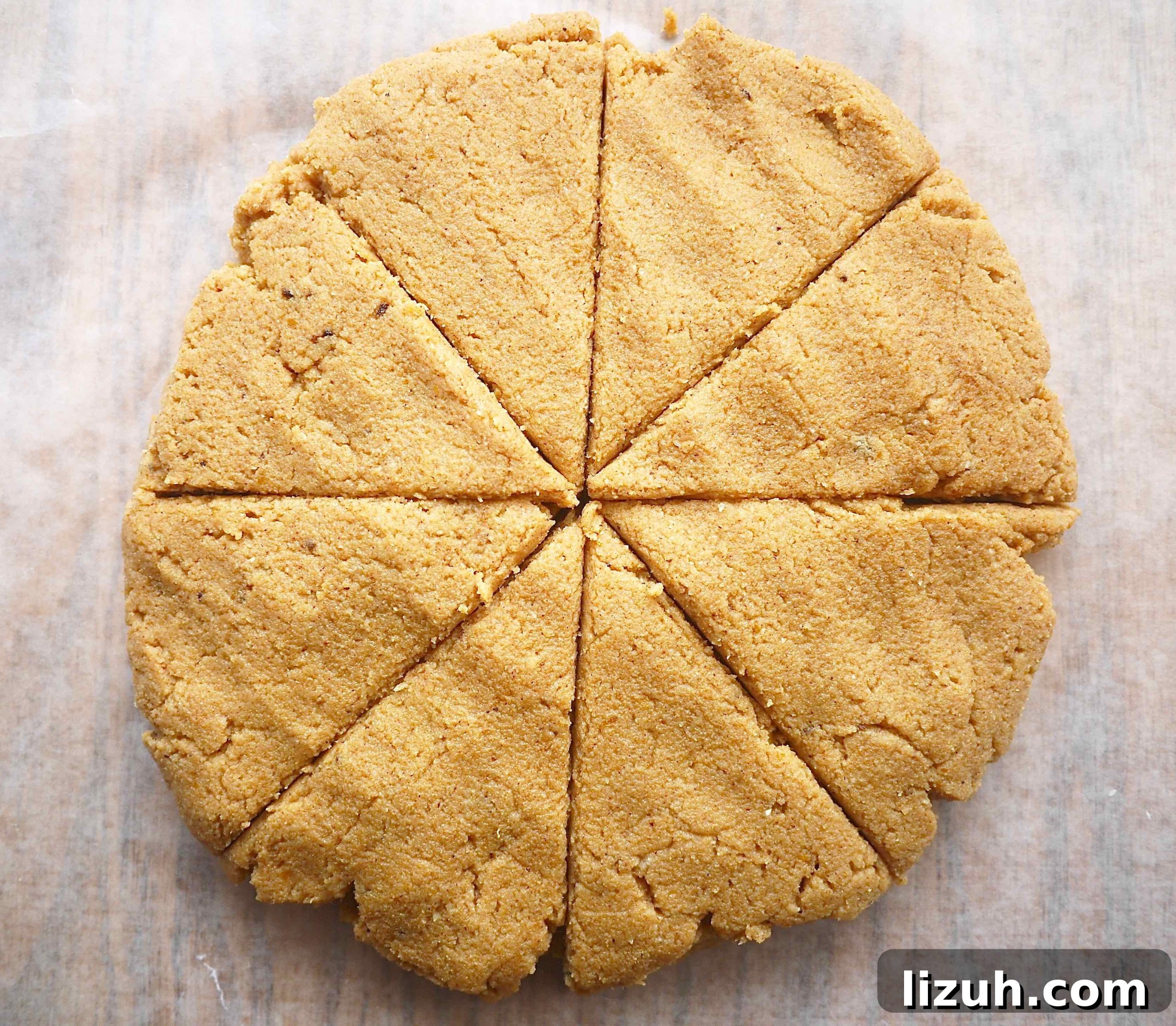 Pumpkin scones before baking.