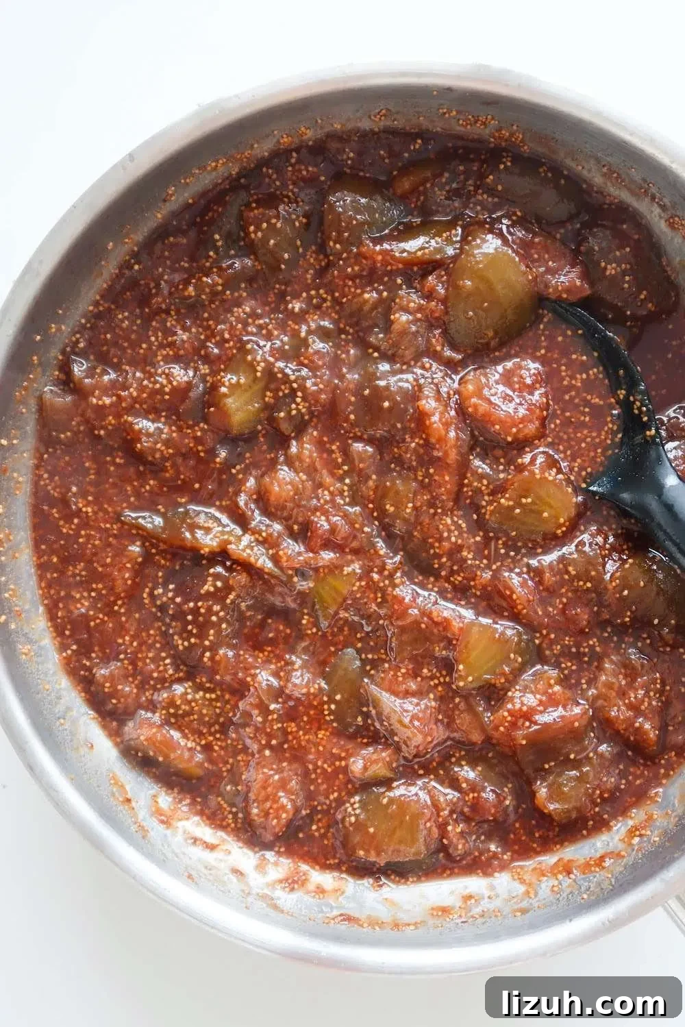 Learn how to make fig jam without adding a ton of sugar! Making jam from fresh figs requires a large pan, patience and this easy recipe.